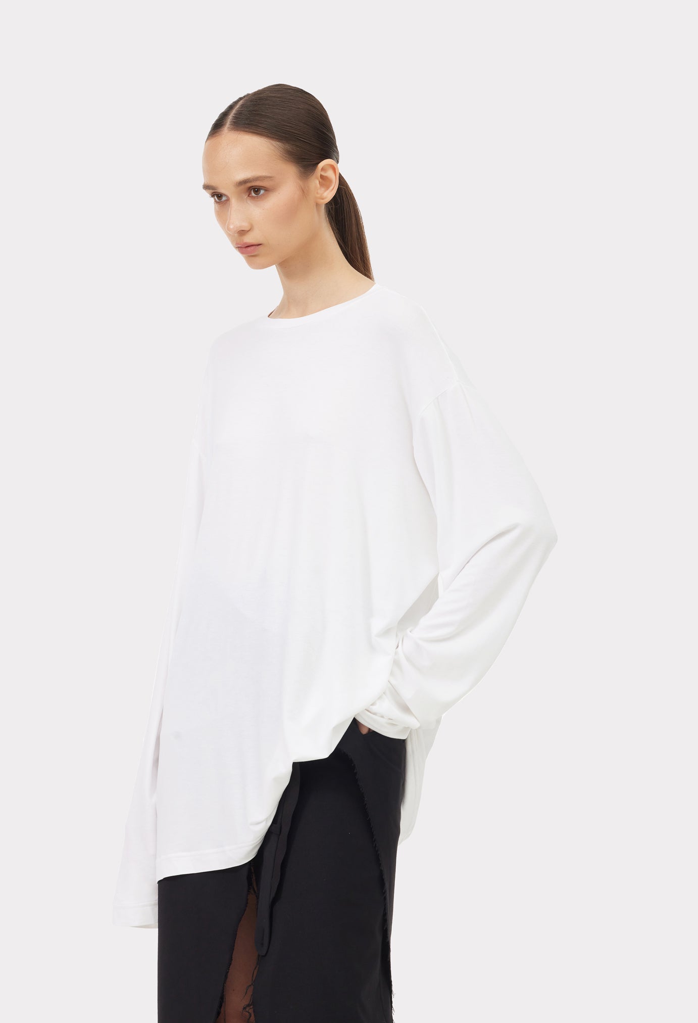 Long-sleeve TSU Women White